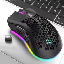 BM600 souris de jeu Rechargeable USB 2.4G sans fil RGB lumière ergonomie souris de jeu ordinateur de bureau ordinateurs portables souris d'ordinateur portable