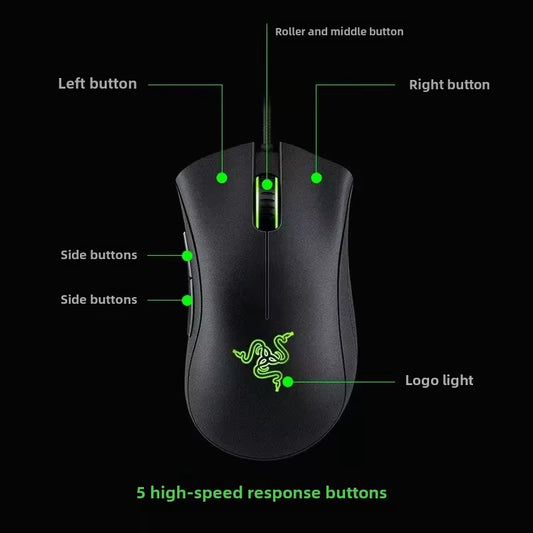 Razer Deathadder Viper Standard Edition 6400 Souris de jeu filaire Nouveau esports LOL